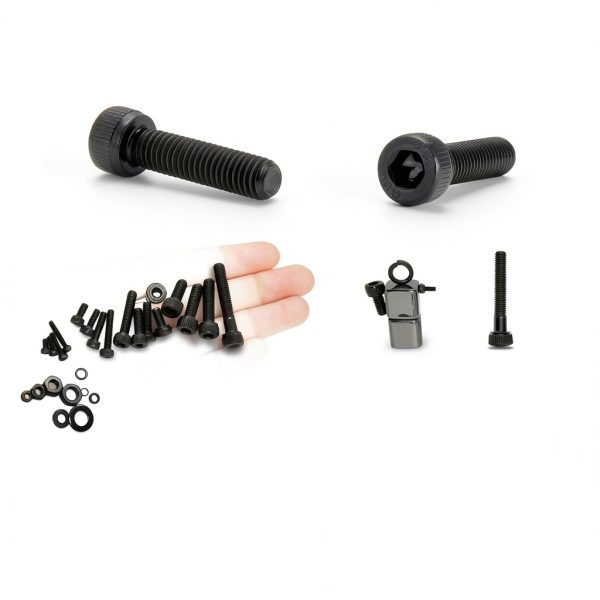 2240PCS Metric Screw Assortment,M2-M5 Metric Screw Kit, Hex Socket Metric Bolts, Metric Machine Screws 12.9 Grade Alloy Steel,Black Zinc Plated,Free Allen Head Wrench-5