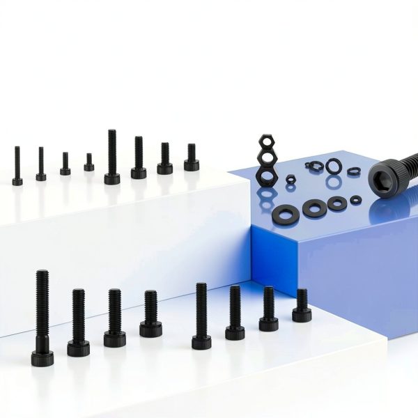 2240PCS Metric Screw Assortment,M2-M5 Metric Screw Kit, Hex Socket Metric Bolts, Metric Machine Screws 12.9 Grade Alloy Steel,Black Zinc Plated,Free Allen Head Wrench-1