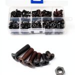 M4 Flat Head Screws & Hex Nuts Kit by binifiMux – 220pcs Assortment-0