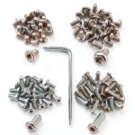 100pcs Pocket blade knife handle screws,Knife Pocket Clip Screw,Tactical Survival Knife Screw,EDC folding knives hilt fasteners,shaft pivot pin rivets,M2.5 Machine Screws,Stainless Steel,4 Type-0