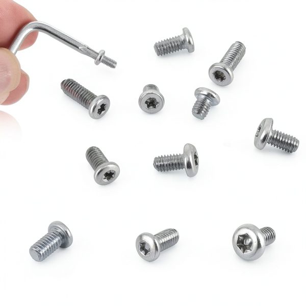 100pcs Pocket blade knife handle screws,Knife Pocket Clip Screw,Tactical Survival Knife Screw,EDC folding knives hilt fasteners,shaft pivot pin rivets,M2.5 Machine Screws,Stainless Steel,4 Type-2