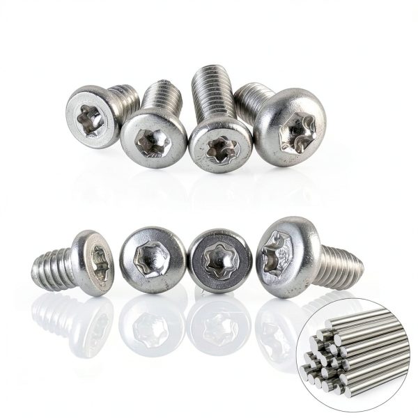 100pcs Pocket blade knife handle screws,Knife Pocket Clip Screw,Tactical Survival Knife Screw,EDC folding knives hilt fasteners,shaft pivot pin rivets,M2.5 Machine Screws,Stainless Steel,4 Type-1