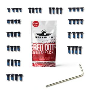 Red Dot Mega Pack | 48 Pcs of M3, M4#6-32 Screws: 6mm, 8mm, 10mm 12mm for Precision Tools, Plates, and Red Dot Mounts | Includes Oval & Dome Head Torx Heads.-0