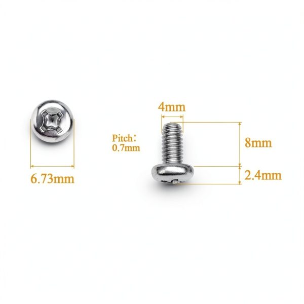 M4 x 8mm Machine Screws Sutemribor 304 Steel Phillips Pan Head 105pcs-2