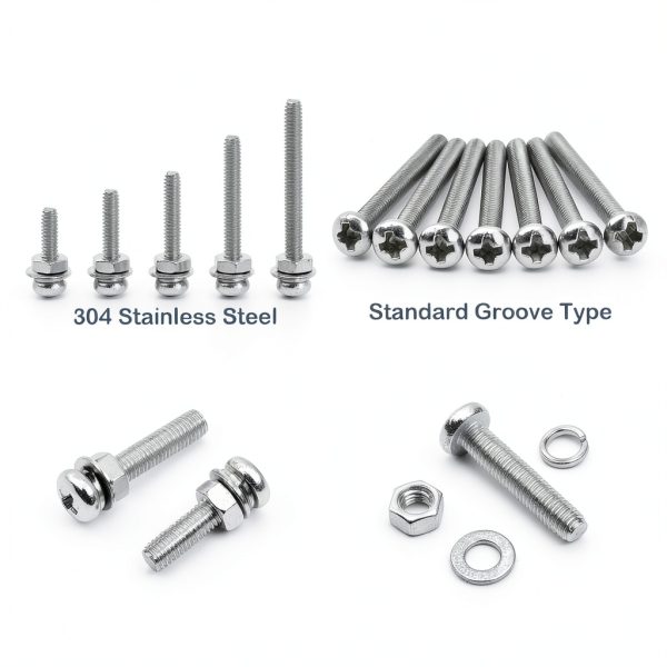 390Pcs M4 x 5mm /6mm /8mm /10mm /12mm /16mm /20mm, M4 Phillips Pan Head Machine Screws Washers Nuts Assortment Kit, Metric 304 Stainless Steel Pan Head Fully Machine Thread Screws Bolts-3