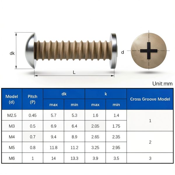 MroMax 15Pcs M4 x 5mm Truss Head Machine Screws 304 Stainless Steel-5