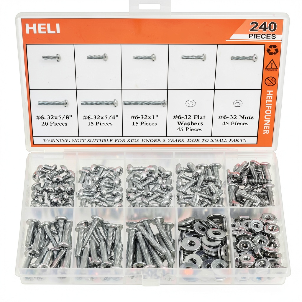 screws nuts washers